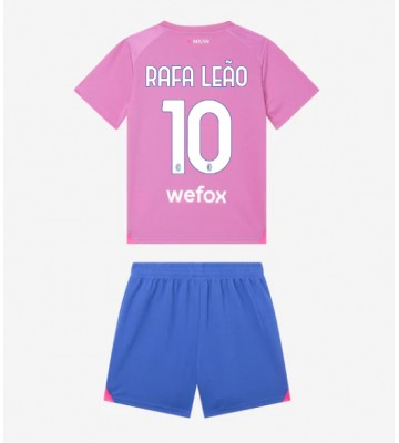 AC Milan Rafael Leao #10 Replika Babytøj Tredje sæt Børn 2023-24 Kortærmet (+ Korte bukser)